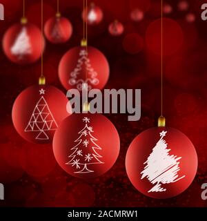 Boule de Noël ornements Banque D'Images