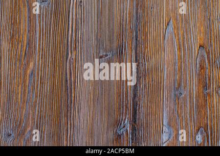 Fond en bois brun. Grunge texture. Vue d'en haut. Close up. Banque D'Images