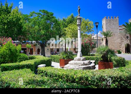 La Porta del Moll porte, vieille ville d'Alcudia, Playa de Muro, Majorque, Baléares, Espagne Banque D'Images