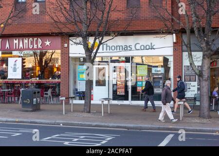 Boutique Thomas Cook à Wimbledon, Londres Banque D'Images