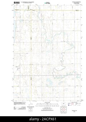 Le Dakota du Sud carte TOPO USGS Chelsea 20120628 Restauration SD TM Banque D'Images