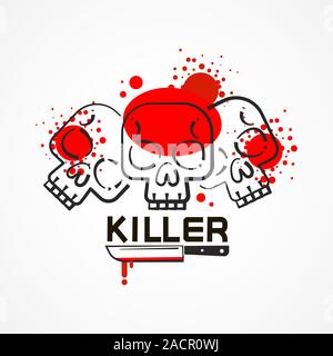 Logo guerrier sur fond blanc. Vecteur de l'armée de l'arrière-plan. Logo Vector Modèle. Logotype. Conception de l'histoire. L'icône de l'histoire. Vecteur guerrier spartiate. Illustration de Vecteur