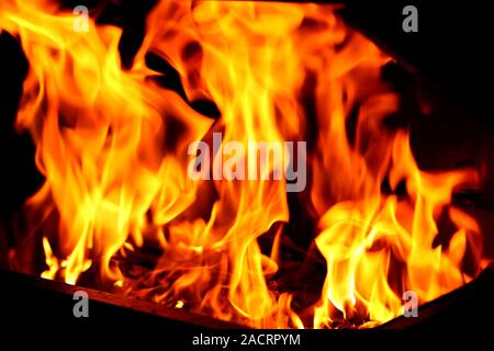 Blaze feu flamme texture background Banque D'Images