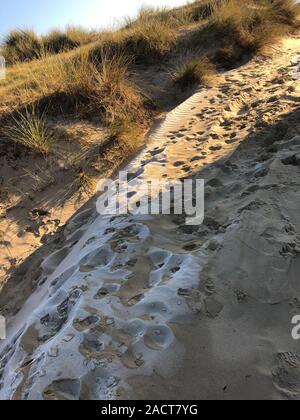 Un froid jour froid sur la plage de Sandbanks 2 décembre 2019 Suzanne Crédit McGowan / Alamy News Banque D'Images