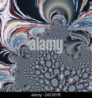 Motifs abstraits colorés vert Banque D'Images