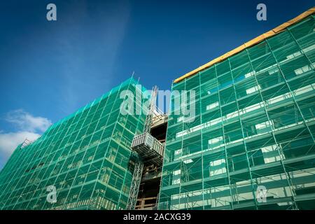 La construction d'un bâtiment, Reykjavik, Islande Banque D'Images