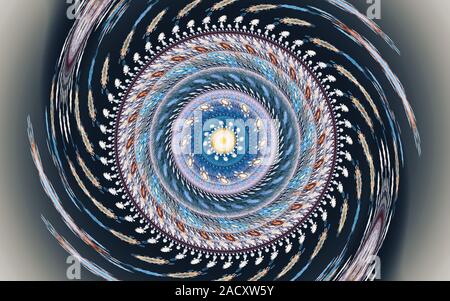 Motifs abstraits colorés vert Banque D'Images