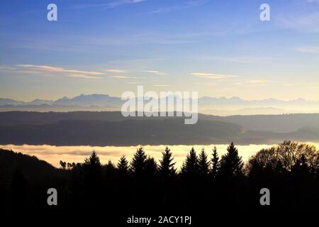 Alpes Suisses avec Hausstock, Linde AG, le Tödi und Schärhorn brut Banque D'Images