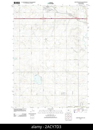 Carte TOPO USGS SD Dakota du Sud Hartford South 20120628 Restauration TM Banque D'Images