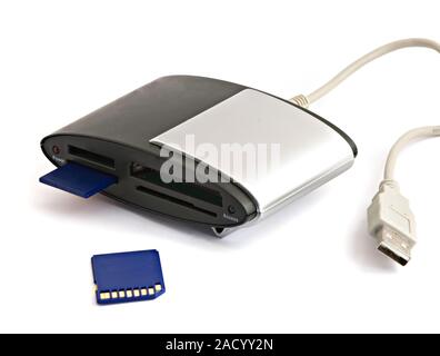 Rider avec la carte mémoire carte insérée Banque D'Images