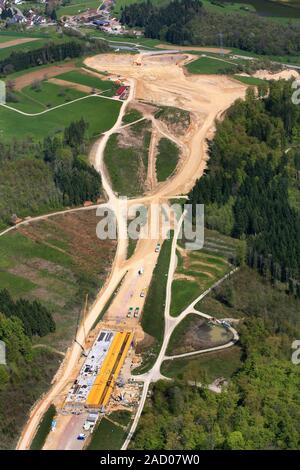 Rheinfelden, chantier de la A98, la construction du pont routier et de l'air froid Banque D'Images