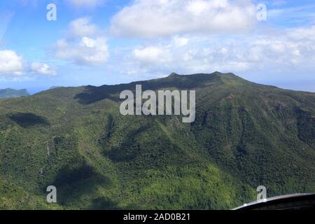 L'Ile Maurice, du paysage de la rivière Black Georges parc national, le Piton de la Petite Rivière Noire Banque D'Images