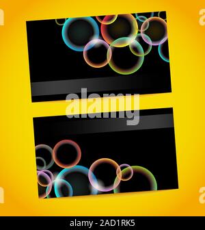 Set de cartes d'affaires Banque D'Images