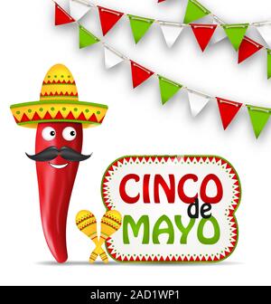 Arrière-plan de Cinco de Mayo Banque D'Images