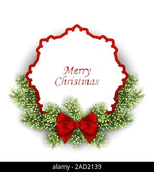 Joyeux Noël Carte de souhaits Banque D'Images