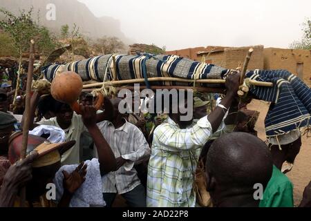 Pays Dogon : village de Yanda 2012 Tourougo Banque D'Images