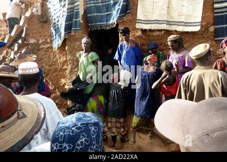 Pays Dogon : village de Yanda 2012 Tourougo Banque D'Images