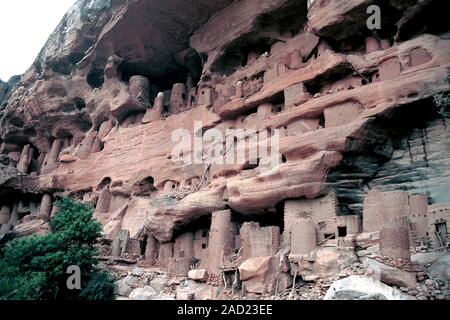 Pays Dogon : village de Yougo Piri 1991 Banque D'Images