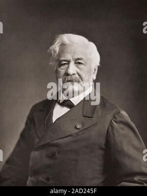 Ferdinand de Lesseps. Ferdinand Marie, vicomte de Lesseps, 1805 - 1894. Diplomate français et promoteur du Canal de Suez. Après une photographie du xixe siècle par Félix Nadar. Banque D'Images