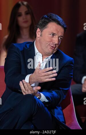Matteo Renzi et Teresa Bellanova attendsa à Maurizio Costanzo Show Banque D'Images