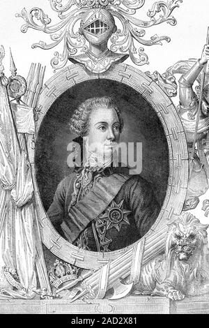 Guillaume V, Prince d'Orange. Né en 1748, mort 1806. Comme Stathouder des Provinces-unies. Illustration antique, 1890. Banque D'Images