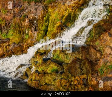 Cascade Dynjandi salon, Westjfords, Islande Banque D'Images