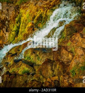 Cascade Dynjandi salon, Westjfords, Islande Banque D'Images