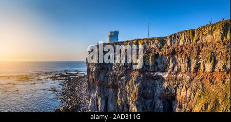 Falaises de Latrabjarg, Westfjords, Islande Banque D'Images