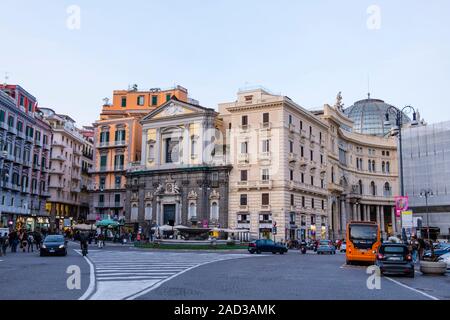 Piazza Trieste e Trento, Naples, Italie Banque D'Images