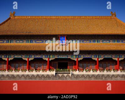 Musée du Palais de Beijing, autrefois connue comme la Cité Interdite, est situé dans le centre de Beijing Banque D'Images