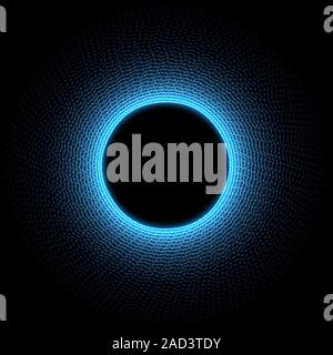 Résumé fond crépi. Les cercles lumineux bleu. Anneau circulaire lumière brillant glitter sparkle effet. Vector illustration Illustration de Vecteur
