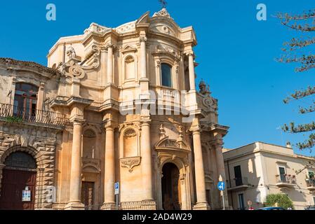 La chiesa di San Domenico à Noto, un site du patrimoine mondial, Sicile Banque D'Images