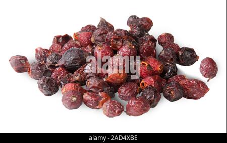 Des tas de fruits de rose musquée à sec Banque D'Images