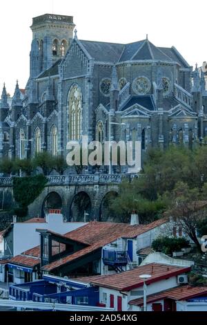 L'église Sainte-eugénie, Biarritz, Pyrénées-Atlantiques, Pyrenees-Atlantique, France Banque D'Images