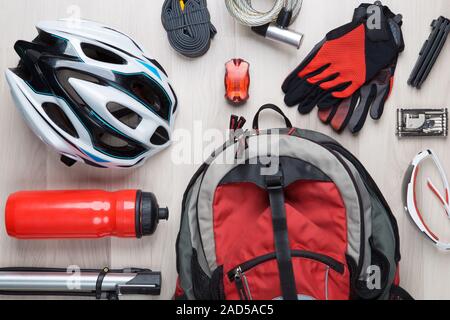 Photo haut de biker accessoires Banque D'Images