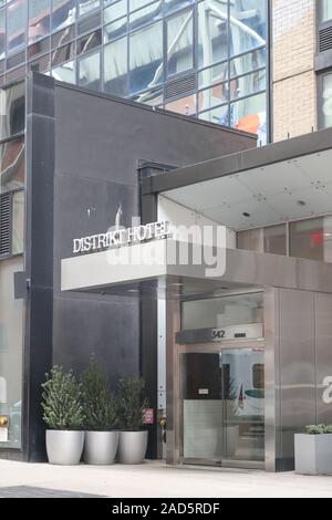 New York le 28 novembre 2019:District Hotel à New York -Droit Banque D'Images