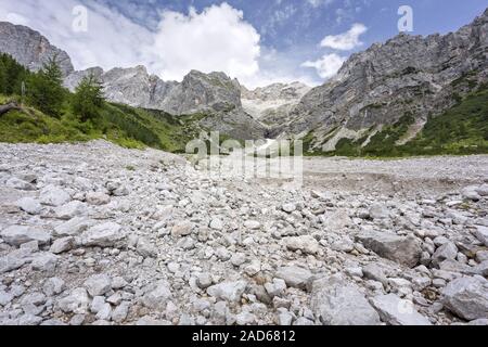 Vue partielle de la partie sud du massif du Dachstein, Styrie, Autriche Banque D'Images