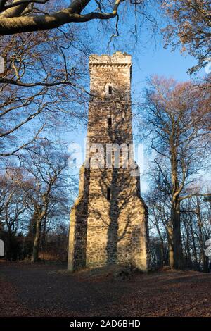 Mémorial Sir Walter Scott, Tour Clermiston, Parc Corstorphine Hill, Édimbourg, Écosse,ROYAUME-UNI Banque D'Images