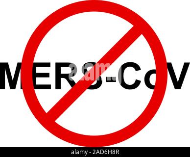 Le coronavirus Mers Stop sign. Vector Illustration. Illustration de Vecteur