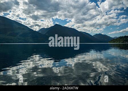 Lac Slocan, New Denver, Slocan Valley, West Kootenay, Colombie-Britannique, Canada Banque D'Images