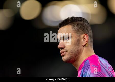 Burnley, Royaume-Uni. 06Th Dec, 2019. Ederson de Manchester City lors de la Premier League match entre Manchester City et Burnley à Turf Moor, le 3 décembre 2019 à Burnley, en Angleterre. (Photo de Daniel Chesterton/phcimages.com) : PHC Crédit Images/Alamy Live News Banque D'Images