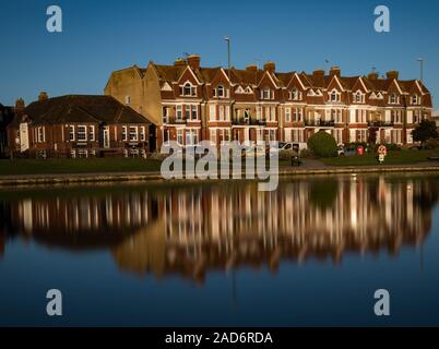 Littlehampton par temps froid. Banque D'Images