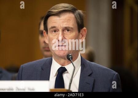 Washington DC, USA. 06Th Dec, 2019. Washington, DC, USA. 19Th Mar, 2019. 3 décembre 2019 - Washington, DC, United States : DAVID HALE, Sous-secrétaire d'État aux affaires politiques, à une audience du Comité des relations étrangères du Sénat. Credit : ZUMA Press, Inc./Alamy Live News Banque D'Images