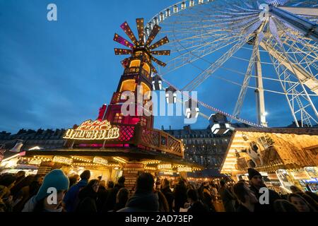 Jardin des Tuileries Paris Marché de Noël, 2019 Banque D'Images