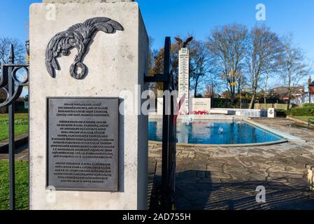 Polish War Memorial, mémorial de la guerre dans l'ouest de Londres, Angleterre, RU dans la mémoire d'aviateurs de la Pologne qui ont servi pendant la Seconde Guerre mondiale Royal Air Force Banque D'Images