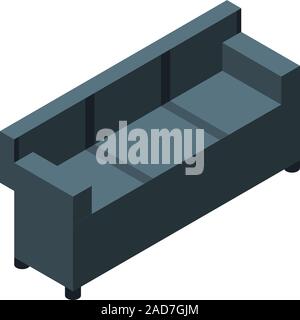 Canapé d'extérieur, l'icône de style isométrique Illustration de Vecteur