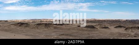 Vue panoramique de paysage lunaire, près de Swakopmund, Namibie Banque D'Images