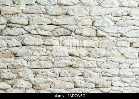 Mur de pierre backgrond blanc Banque D'Images