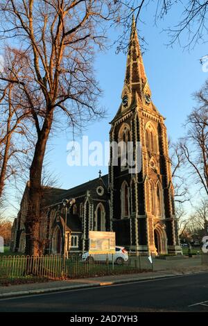 Christ Church, Turnham Green, Londres sur un jour d'hiver Banque D'Images