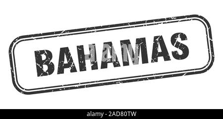 Bahamas stamp. Bahamas signe isolé noir grunge Illustration de Vecteur